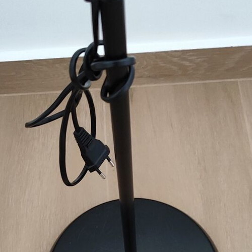 IKEA Not floor lamp, black and white, adjustable height
