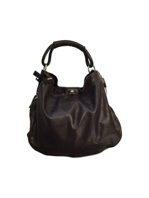 Marni Zip Around Hobo Shoulder Bag like new, black distressed crackle leather