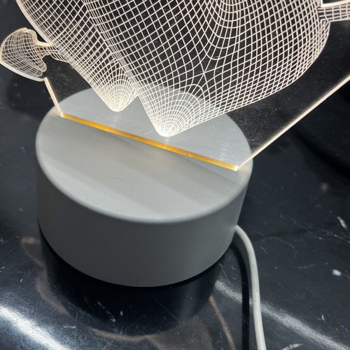 Night Light with USB Heart Decor like new