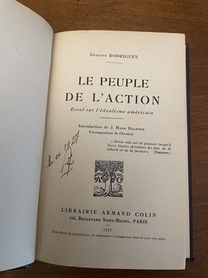 Le Peuple de L’Action by Gustave Rodriguez used, French edition 1917