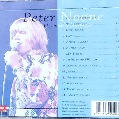 Peter Noone of Herman's Hermits CD I'm Into Something Good