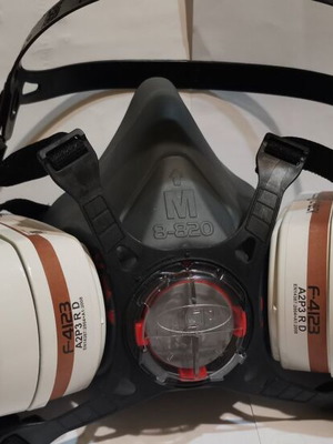 JSP Half Face Mask with Replaceable Force 8 Filters like new
