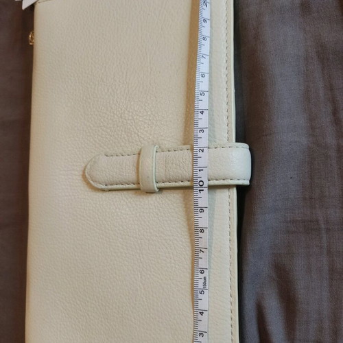 Zara leather wallet on a chain new, beige