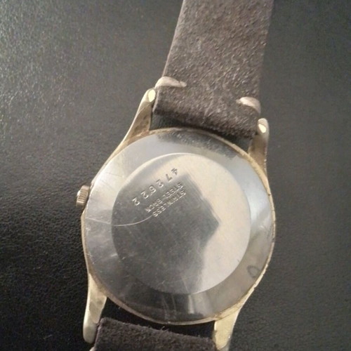 Technos vintage 1950 wind-up watch used with handmade strap