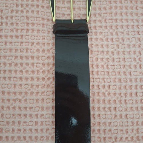 BSB women's leather belt used, black, 106 cm