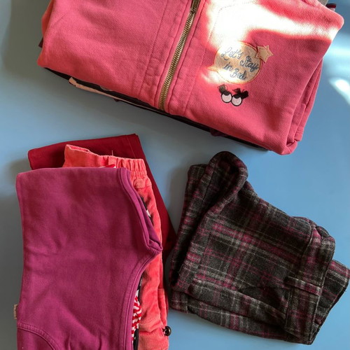 Pack of 11 girls' clothes, size 98-110 cm, 3-5 years