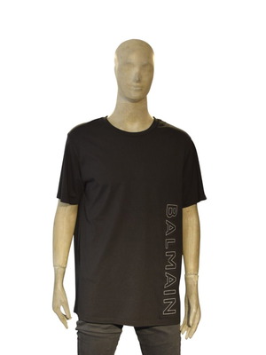 Balmain Paris Μαύρο Αντρικό T-Shirt Size L Σαν Καινούργιο 100% Βαμβάκι