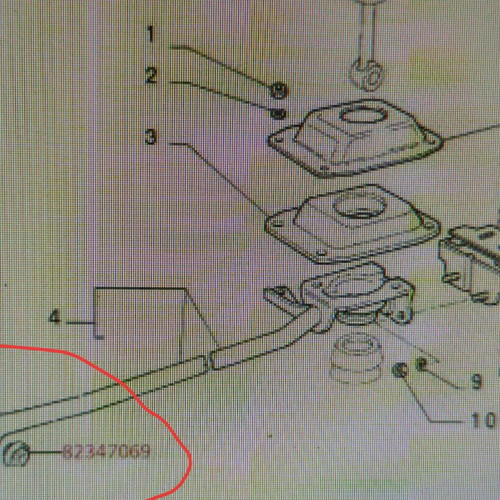Shift rod bushing new for Lancia Delta 85-93