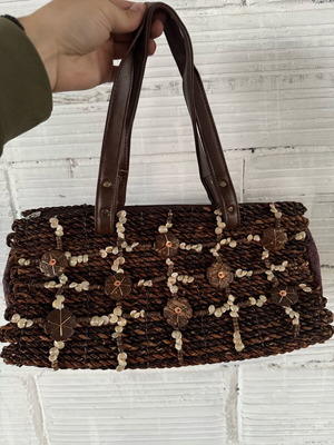 Handmade brown handbag new