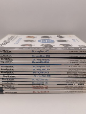 Official PlayStation Magazine PS3 Blu-ray Demo Discs Collection, 13 pcs, like new