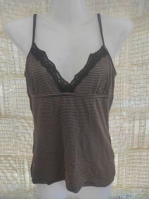 La Redoute Collections women's striped top with lace detail