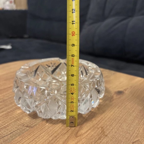 Crystal decorative ashtray
