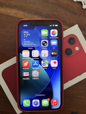 iPhone 13 mini 128GB κόκκινο σαν καινούργιο