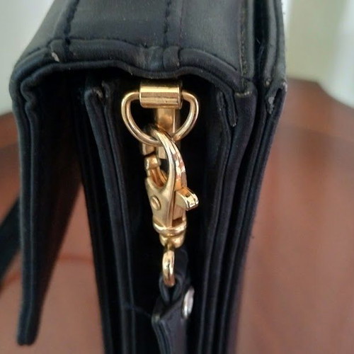 Hunter men's leather bag like new, black