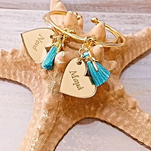 Handmade martyrika bracelets set for family members with tassels