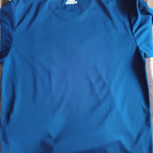 Adidas men's shirt size M like new, blue synthetic material