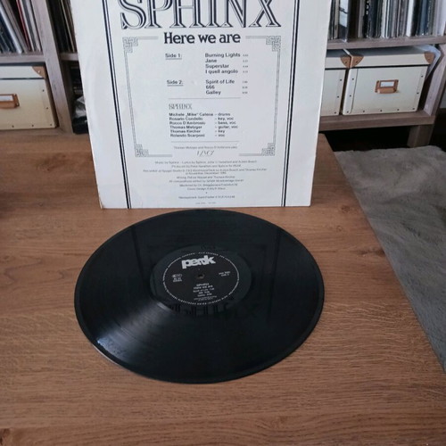 Sphinx Here We Are vinyl record used, rock
