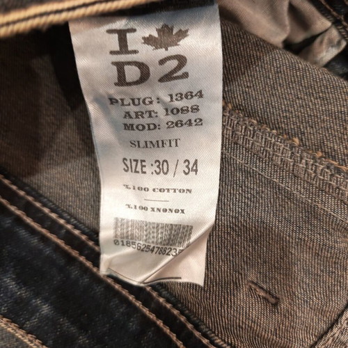 Dsquared2 men's jeans size M like new, blue