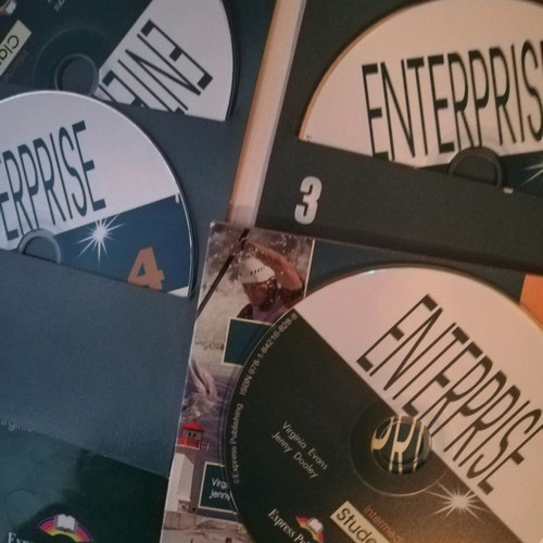 Enterprise 4 English learning books pack with CD
