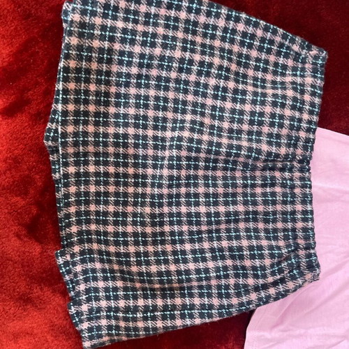 Baby clothing set for girl 18-24 months, checked skirt, pink top and denim bolero with fringes like new