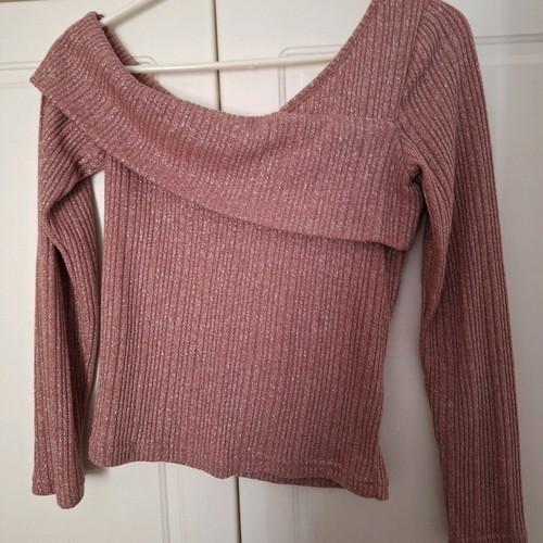 Paranoia blouse new pink with shiny thread, size S