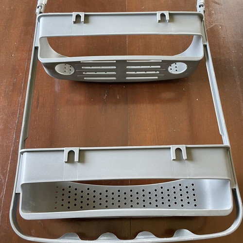 Practical Hanging Bathroom Shelf gray, 2 levels, like new