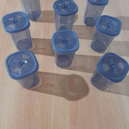 Spice set 8 pieces new, airtight, BPA free, 350ml