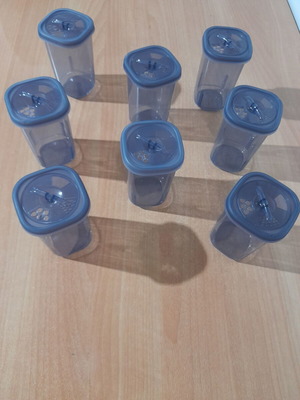 Spice set 8 pieces new, airtight, BPA free, 350ml
