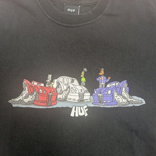 Huf t-shirt used, size S, black multicolor