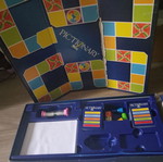 Pictionary board game used, in poor condition