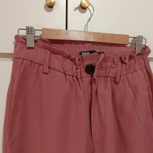 Zara women's autumn pants new, size M, dusty pink color