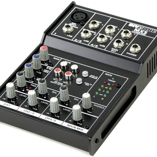 Invotone MX5 Analog Mixer 5 Channels with Phantom Power
