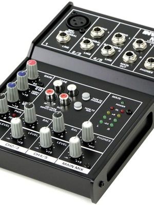 Invotone MX5 Analog Mixer 5 Channels with Phantom Power