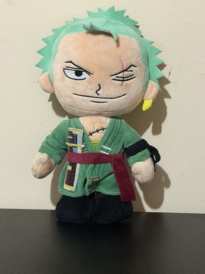 One Piece Zoro plush toy used, good condition