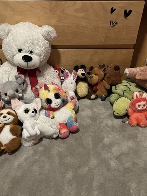 Plush toys used, all together