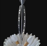 Murano vintage multicolor 3-light ceiling lamp like new