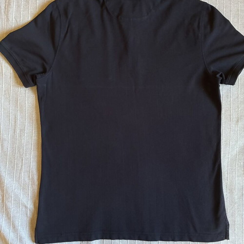 Massimo Dutti Black Short Sleeve Polo Shirt L, like new