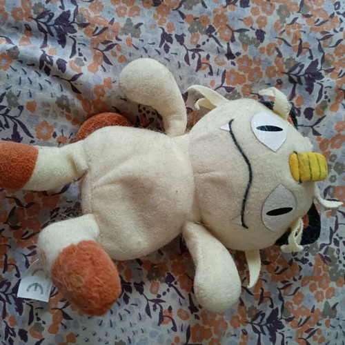 Meowth Pokemon plush vintage stuffed bear 1999 used