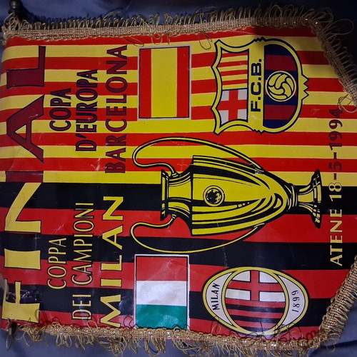 Champions League 94 Final Banner Milan - Barcelona used