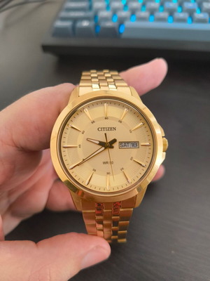Citizen BF2013-56P quartz ρολόι σαν καινούργιο, χρυσαφί, 41mm, 50 μέτρα αδιάβροχο