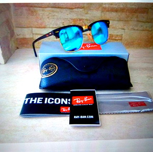 Ray-Ban Clubmaster RB3016 / Tortoise - Blue
