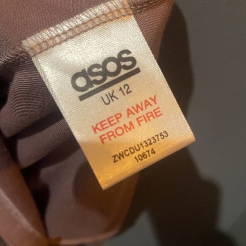 ASOS summer midi dress with V neckline and knot, like new, dusty pink