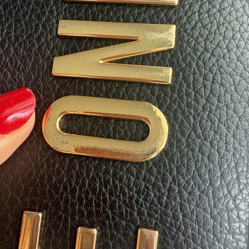Τσάντα Moschino Love μαύρη χιαστί μεταχειρισμένη