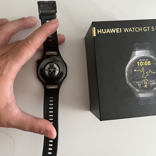 Huawei Watch GT 5 Pro smartwatch, black and grey, men's