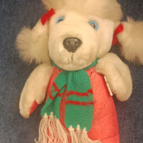 Vintage Tercom poodle plush 1983 like new