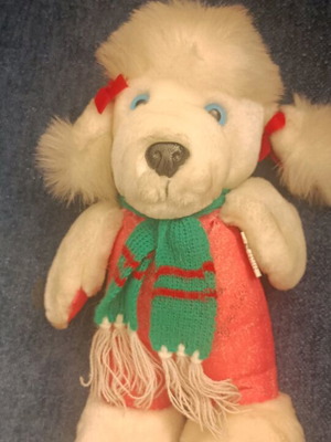 Vintage Tercom poodle plush 1983 like new