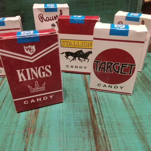 Vintage gum boxes used for decoration