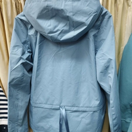 Yookie women's spring turquoise trench coat new with detachable hood