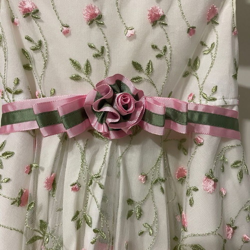 Baptism dress set with hat Aletta Italy new