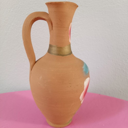 Decorative ceramic vase used, old from Agiasos Lesvos